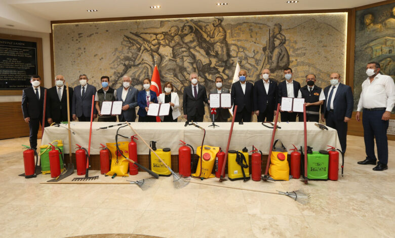 Gaziantep’in köylerinde yangına ilk müdahale eğitimi verilecek