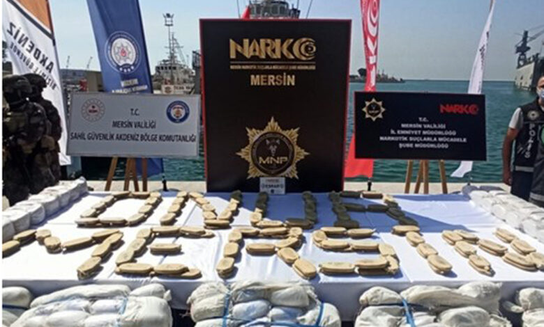 Mersin Limanı’nda 500 kiloya yakın kokain yakalandı!