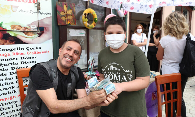 Kocaeli İzmit’te 13 yaşındaki Barış’a Haluk Levent sürprizi