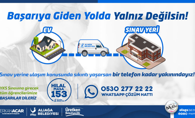 İzmir Aliağa’da YKS seferberliği