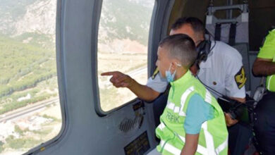 Helikopterle uçma hayali gerçek oldu