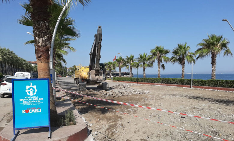 Kocaeli’nin caddelerinde alt ve üstyapı çalışmaları sürüyor
