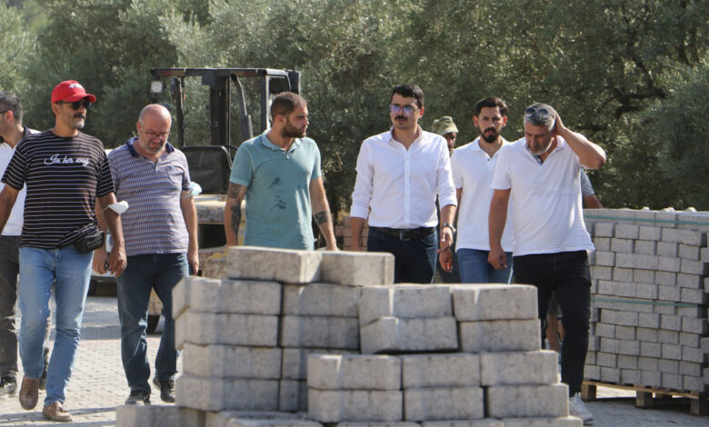 Manisa Ahmetli’de altyapı sonrası üstyapı çalışmaları başladı