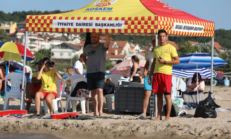 Kocaeli sahillerinde 2 haftada 164 kişi boğulmaktan kurtarıldı