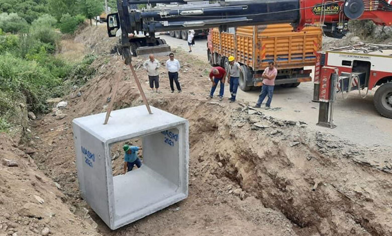Manisa’da taşkınlara menfezli önlem