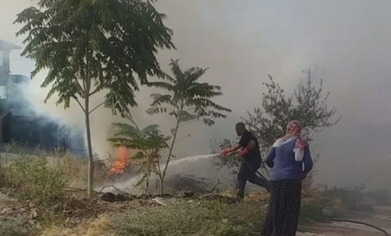 Manisa Büyükşehir ve MASKİ’den yangına müdahale