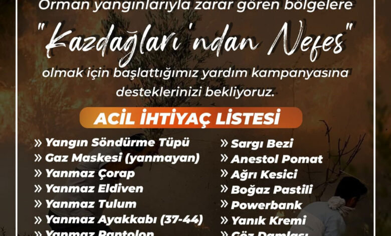 Balıkesir Edremit’te Kaz Dağları’ndan nefes