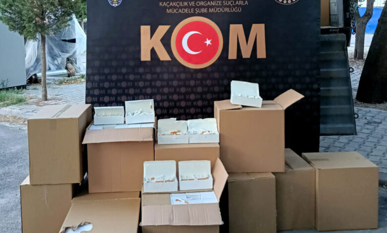 Adana KOM, 107 milyon boş makarona el koydu!