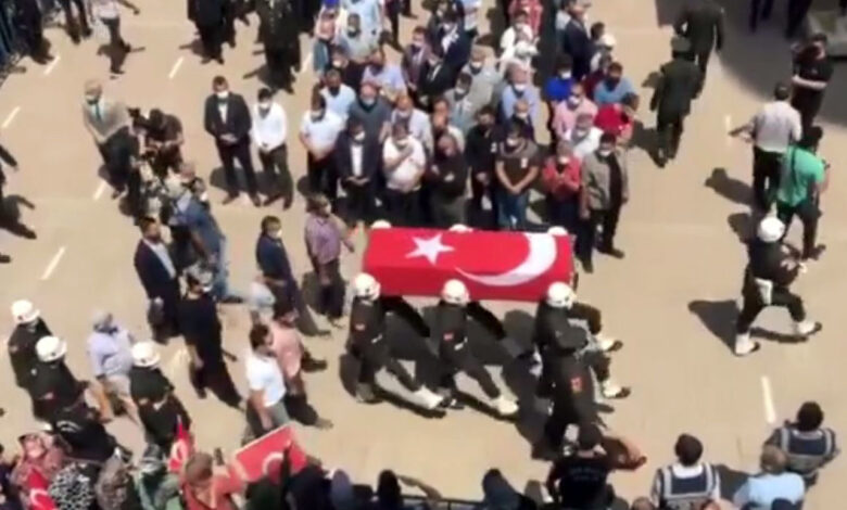 Şehit P.Uzman Çavuş Çelebi, son yolculuğuna uğurlandı