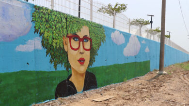 Kocaeli İzmit’te yaşam bahçesinin duvarları renkleniyor