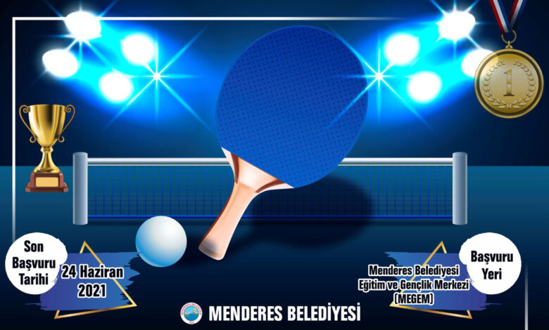 İzmir Menderes masa tenisine hazırlanıyor