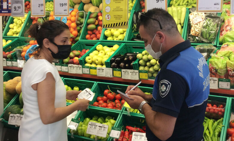Manisa’da zincir marketlere denetim