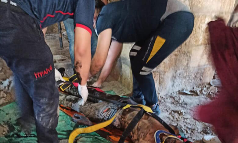 Kilis’te yakıt kuyusuna düşen şahsı itfaiye kurtardı