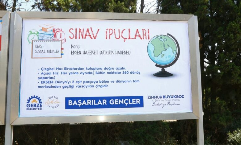 Gebze Belediyesi’nden YKS adaylarına kopya!