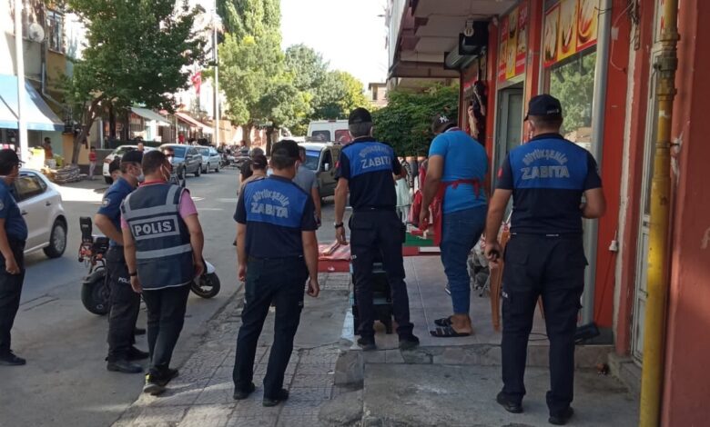 Kayseri Büyükşehir zabıtasından Sahabi’de esnaf denetimi