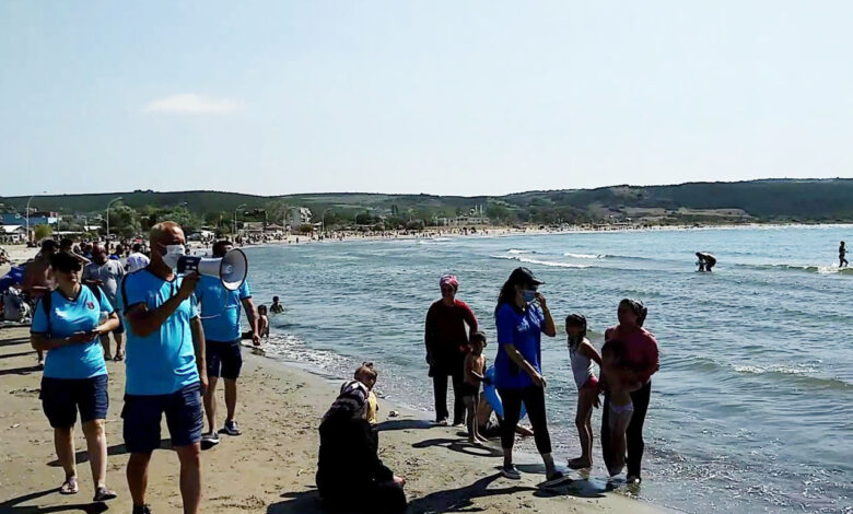 Mudanya Eşkel sahillerinde ‘tedbiren’ deniz yasağı
