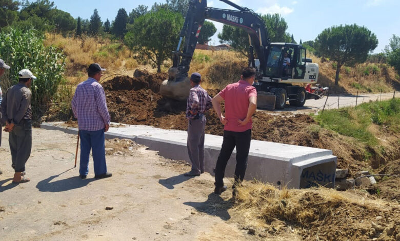 Manisa Sinirli’de taşkın riskine menfezli önlem