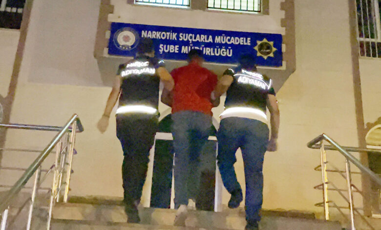 Adıyaman’da minibüsteki uyuşturucuya 1 gözaltı